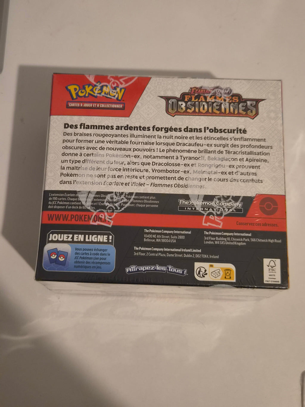 Display Pokémon Flammes Obsidiennes – Français